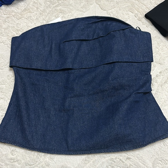 Zara strapless denim corset - Picture 4 of 6